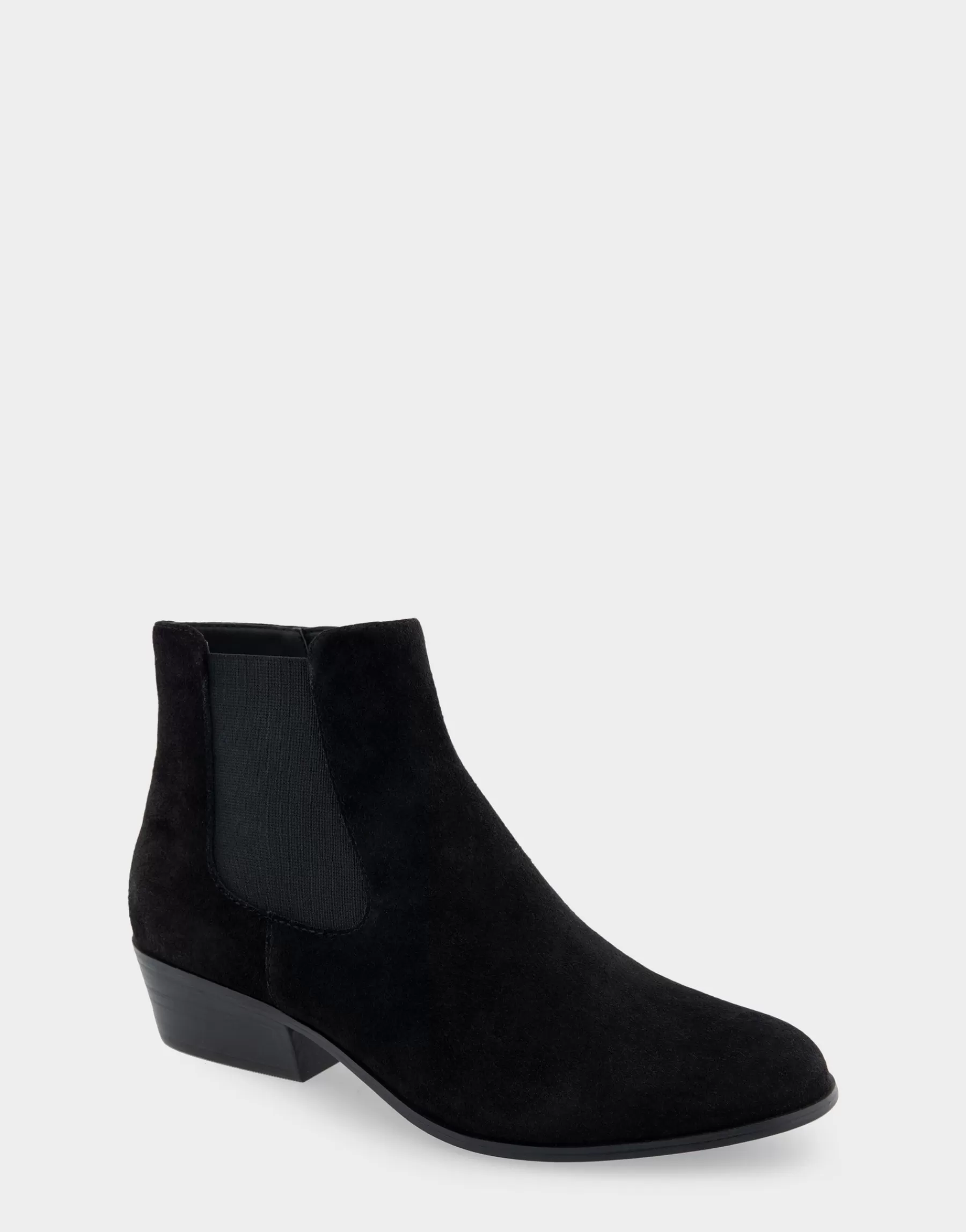 Aerosoles Comfortable Women's Ankle Boot in Black Genuine Suede Sale