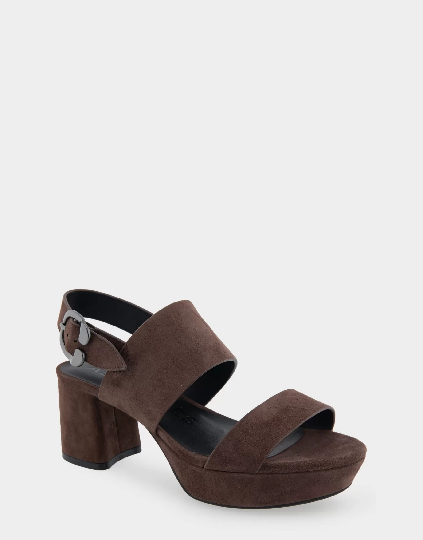 Aerosoles Comfortable Women's Platform Sandal in Brown Genuine Suede Java Suede Outlet