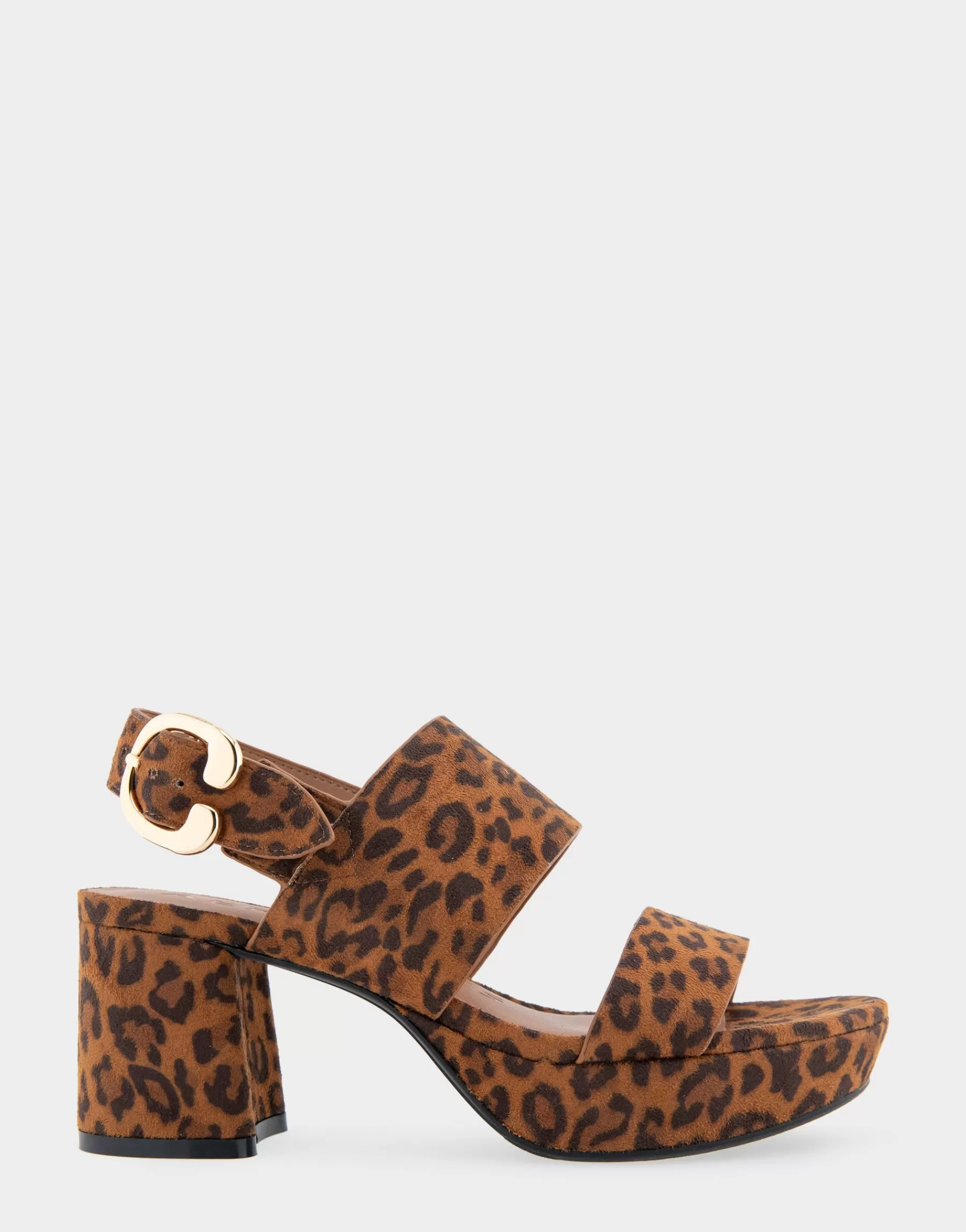Aerosoles Comfortable Women's Platform Sandal in Print Faux Suede Leopard Best Sale